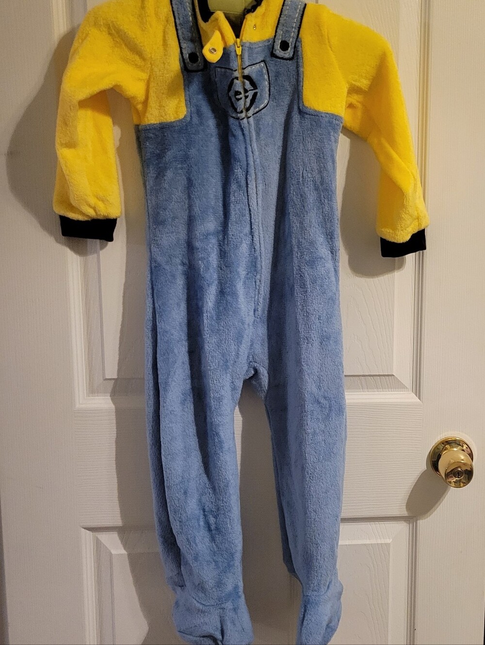 Minions Minion Complete Outfit Costume Jumpsuit & Hat Set 4T Yellow/Blue